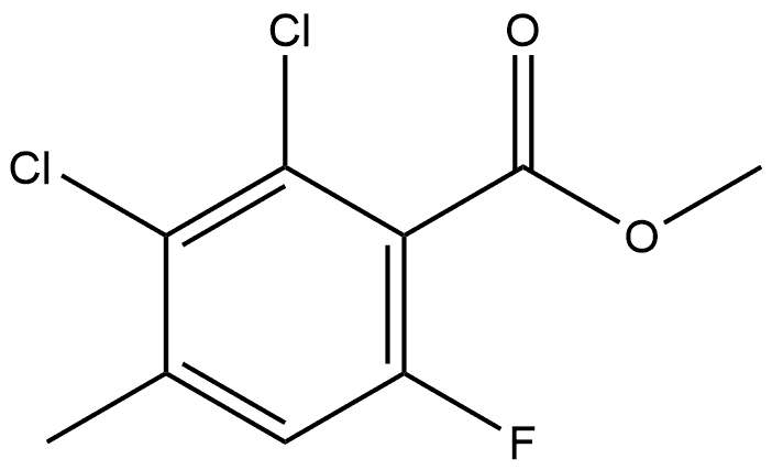 2,3-二氟-4-甲基-6-氟苯甲酸甲酯,2921868-91-7,结构式