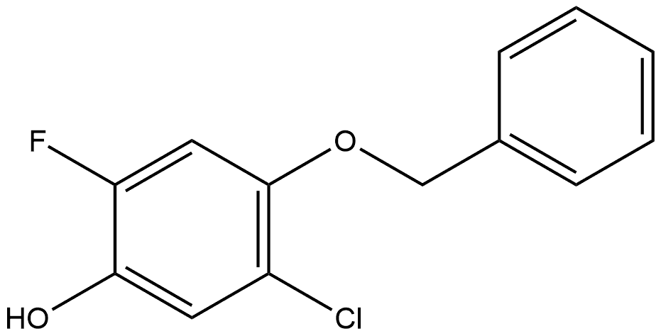 2-氟-4-苄氧基-5-氯苯酚,2921877-43-0,结构式