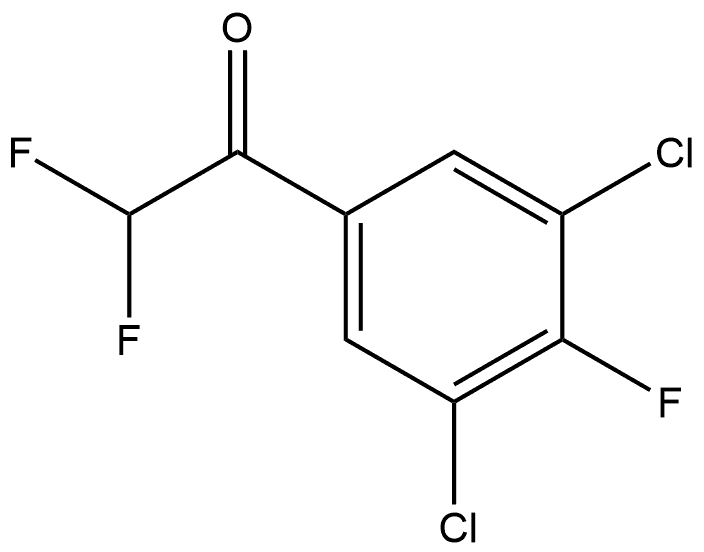 1-(3,5-dichloro-4-fluorophenyl)-2,2-difluoroethanone,2921879-65-2,结构式