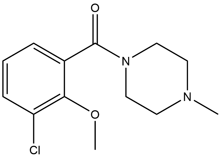 (3-chloro-2-methoxyphenyl)(4-methylpiperazin-1-yl)methanone Structure