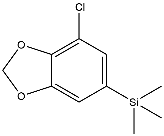 (7-chlorobenzo[d][1,3]dioxol-5-yl)trimethylsilane Structure