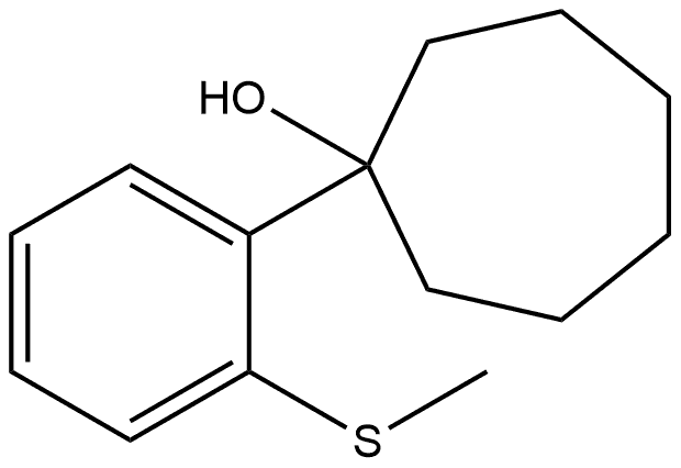 1-(2-(methylthio)phenyl)cycloheptanol Structure