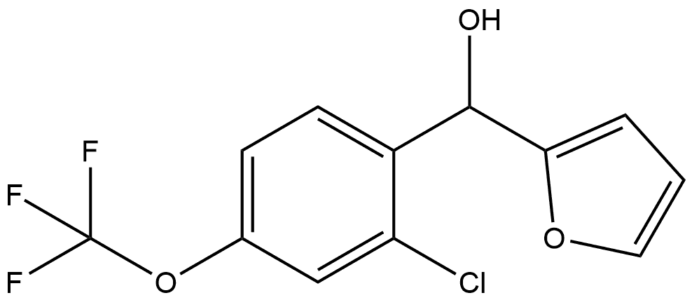 (2-chloro-4-(trifluoromethoxy)phenyl)(furan-2-yl)methanol Structure