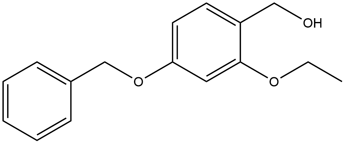 (4-(benzyloxy)-2-ethoxyphenyl)methanol Structure