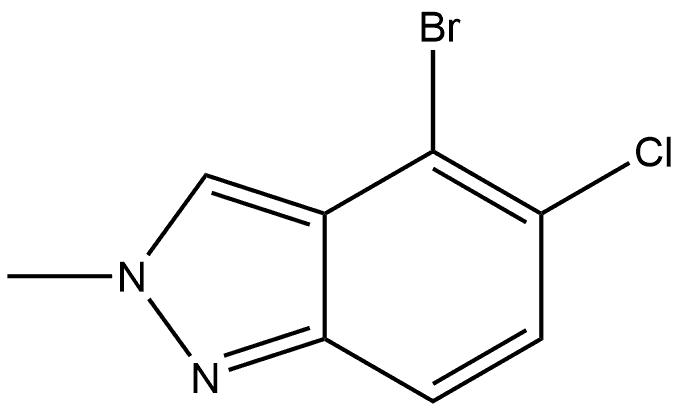 4-bromo-5-chloro-2-methyl-2H-indazole Struktur