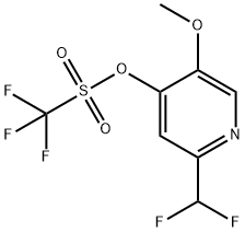 2-(二氟甲基)-5-甲氧基吡啶-4-基三氟甲磺酸盐, 2922291-66-3, 结构式