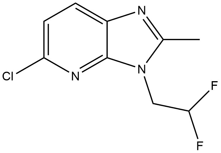 3H-Imidazo[4,5-b]pyridine, 5-chloro-3-(2,2-difluoroethyl)-2-methyl- Struktur