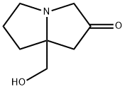 1H-Pyrrolizin-2(3H)-one, tetrahydro-7a-(hydroxymethyl)- Structure