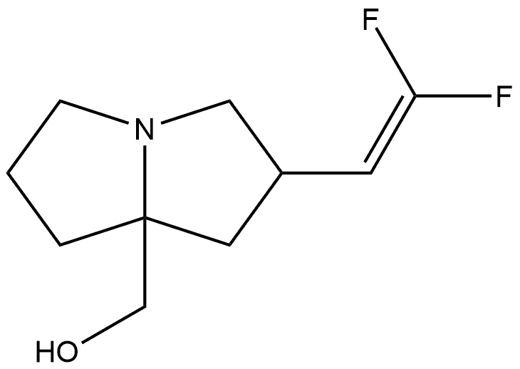 2-(2,2-difluoroethenyl)-hexahydro-1H-pyrrolizin-7a-yl]methanol Structure