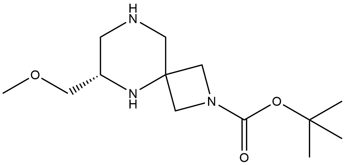 tert-butyl (6S)-6-(methoxymethyl)-2,5,8-triazaspiro[3.5]nonane-2-carboxylate Structure