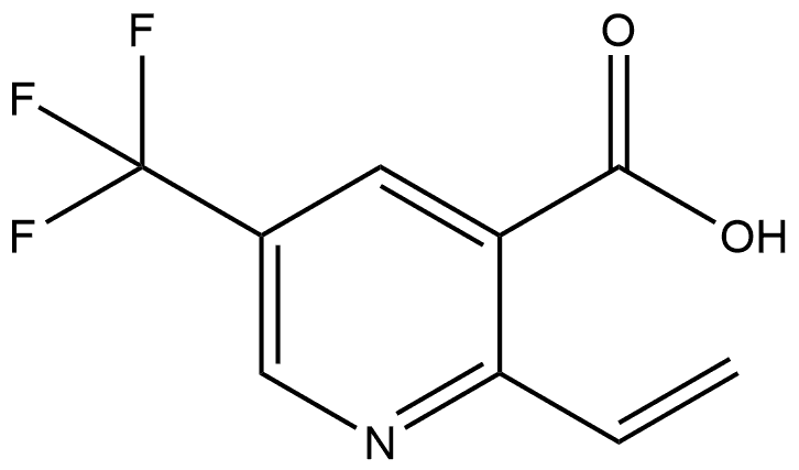 3-Pyridinecarboxylic acid, 2-ethenyl-5-(trifluoromethyl)- Struktur