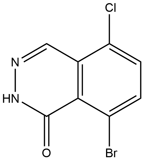 8-溴-5-氯酞嗪-1(2H)-酮, 2924226-10-6, 结构式