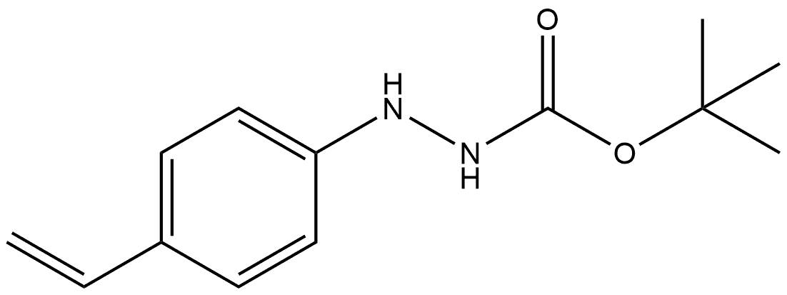 Hydrazinecarboxylic acid, 2-(4-ethenylphenyl)-, 1,1-dimethylethyl ester Struktur