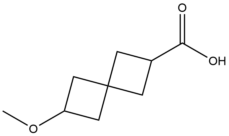 Spiro[3.3]heptane-2-carboxylic acid, 6-methoxy- Struktur