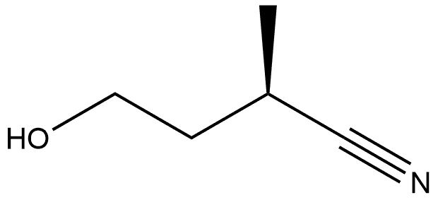 Butanenitrile, 4-hydroxy-2-methyl-, (2R)- Struktur