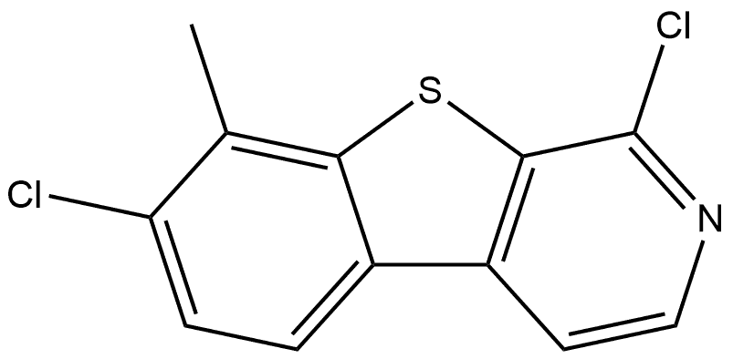 [1]Benzothieno[2,3-c]pyridine, 1,7-dichloro-8-methyl- Struktur