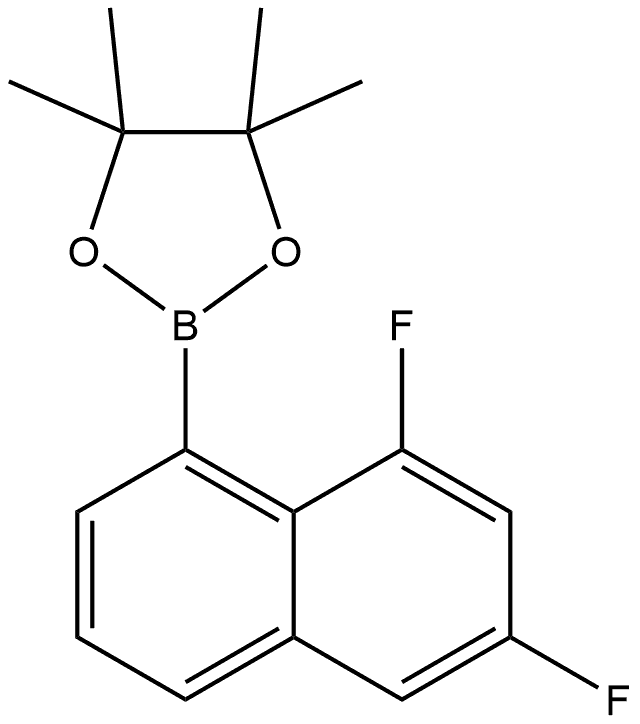 1,3,2-Dioxaborolane, 2-(6,8-difluoro-1-naphthalenyl)-4,4,5,5-tetramethyl- Struktur