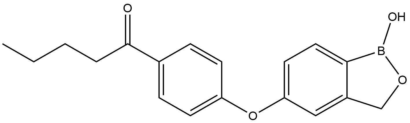 1-Pentanone, 1-[4-[(1,3-dihydro-1-hydroxy-2,1-benzoxaborol-5-yl)oxy]phenyl]-|克立硼罗杂质25