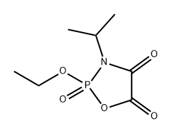 1,3,2-Oxazaphospholidine-4,5-dione, 2-ethoxy-3-(1-methylethyl)-, 2-oxide Structure