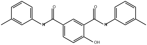 1,3-Benzenedicarboxamide, 4-hydroxy-N1,N3-bis(3-methylphenyl)- Structure