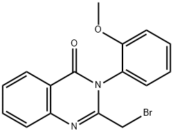 2-(Bromomethyl)-3-(2-methoxyphenyl)quinazolin-4(3H)-one 化学構造式