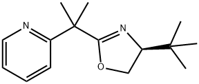 (S)-4-(叔丁基)-2-(2-(吡啶-2-基)丙-2-基)-4,5-二氢恶唑,292839-82-8,结构式