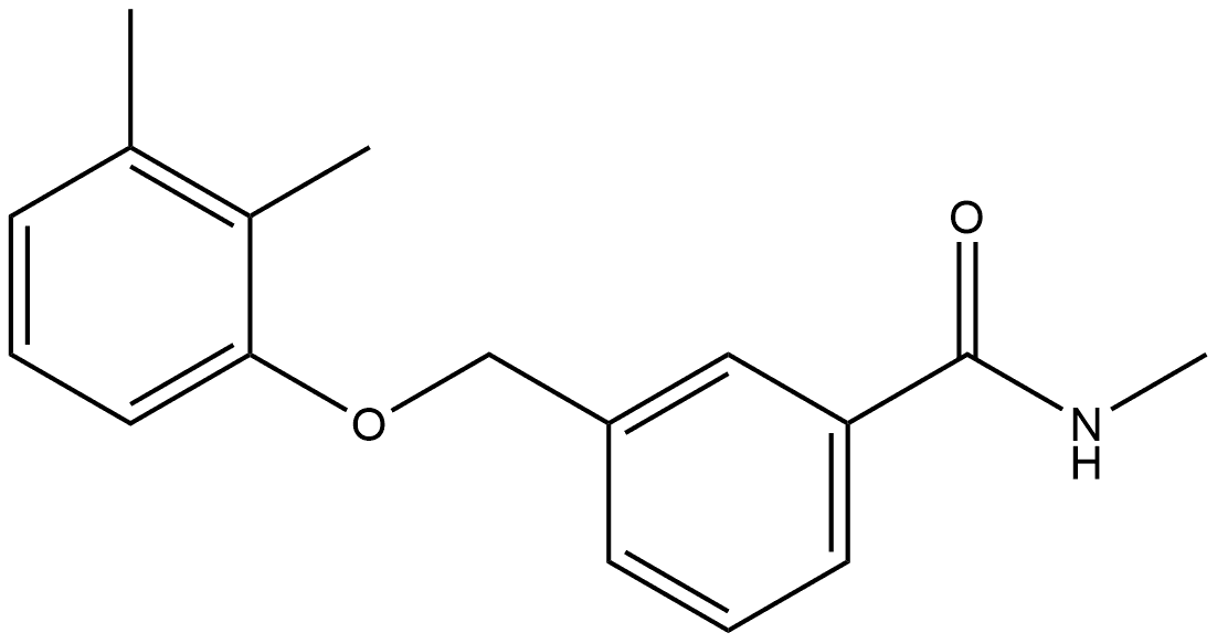 Benzamide, 3-[(2,3-dimethylphenoxy)methyl]-N-methyl- Structure