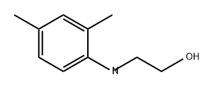 Ethanol, 2-[(2,4-dimethylphenyl)amino]- 化学構造式