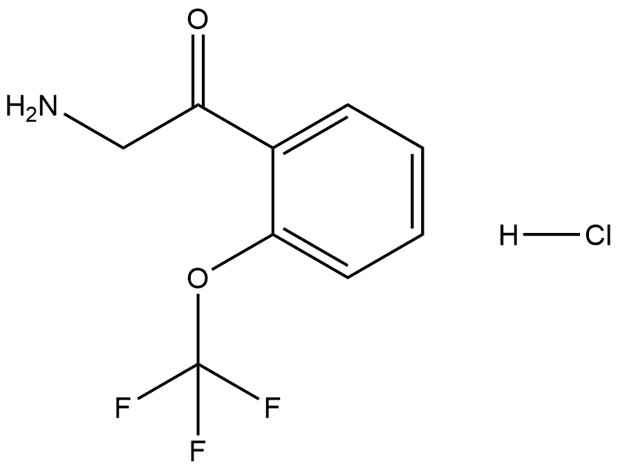 2-Amino-1-[2-(trifluoromethoxy)phenyl]ethanone Hydrochloride Struktur