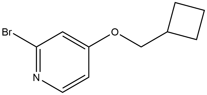 Pyridine, 2-bromo-4-(cyclobutylmethoxy)- 结构式