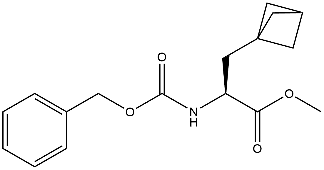 Bicyclo[1.1.1]pentane-1-propanoic acid, α-[[(phenylmethoxy)carbonyl]amino]-, methylester, (αS )-,2940861-58-3,结构式