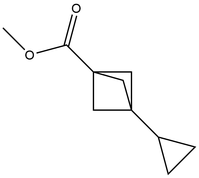 Bicyclo[1.1.1]pentane-1-carboxylic acid, 3-cyclopropyl-, methyl ester Structure