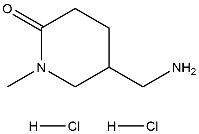 5-(aminomethyl)-1-methyl-piperidin-2-one dihydrochloride|