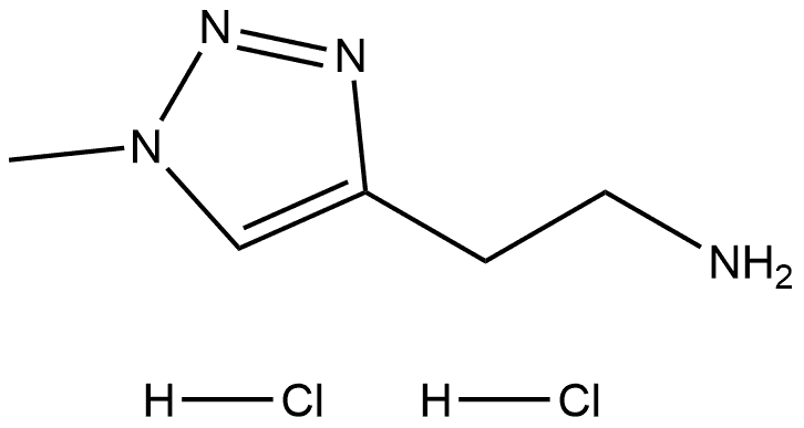 1H-1,2,3-Triazole-4-ethanamine, 1-methyl-, hydrochloride (1:2) Structure