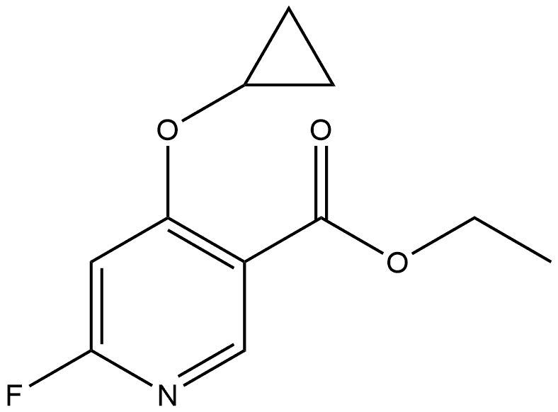 Ethyl 4-cyclopropoxy-6-fluoronicotinate Structure