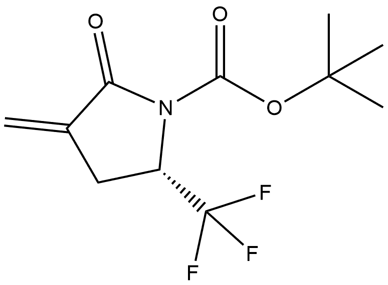 tert-Butyl (S)-3-methylene-2-oxo-5-(trifluoromethyl)pyrrolidine-1-carboxylate Structure