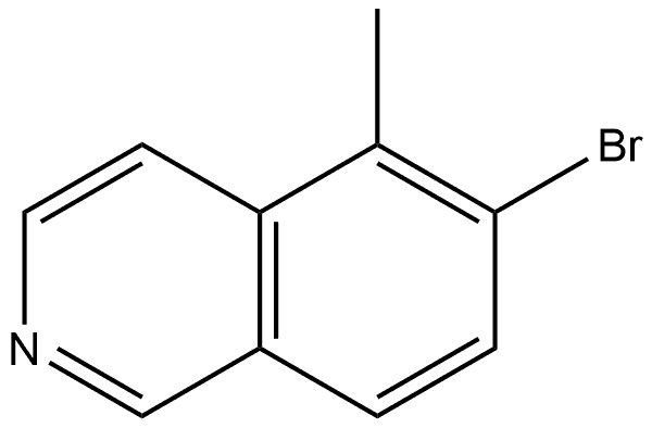 6-Bromo-5-methylisoquinoline Struktur