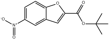 Tert-butyl 5-nitrobenzofuran-2-carboxylate 结构式