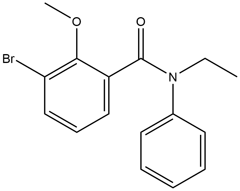 Benzamide, 3-bromo-N-ethyl-2-methoxy-N-phenyl- Structure