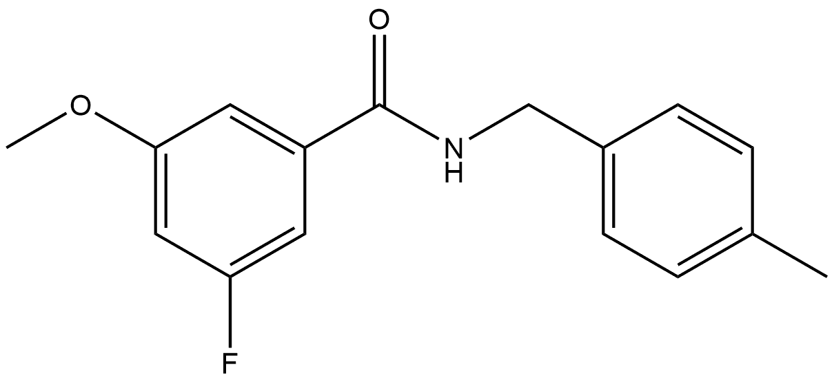 2943247-99-0 Benzamide, 3-fluoro-5-methoxy-N-[(4-methylphenyl)methyl]-