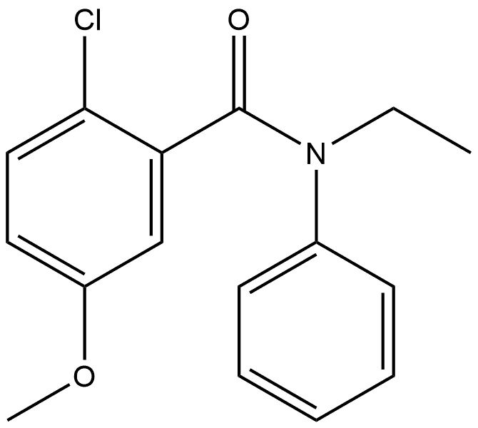 Benzamide, 2-chloro-N-ethyl-5-methoxy-N-phenyl-,2943541-51-1,结构式