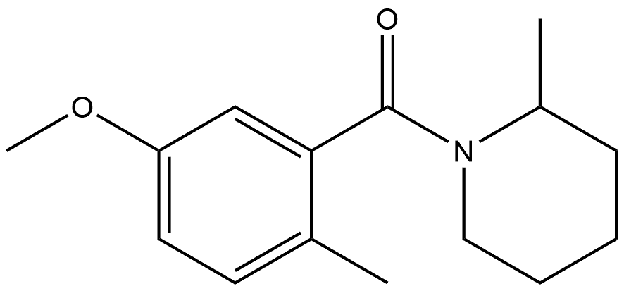 Methanone, (5-methoxy-2-methylphenyl)(2-methyl-1-piperidinyl)-,2944936-60-9,结构式