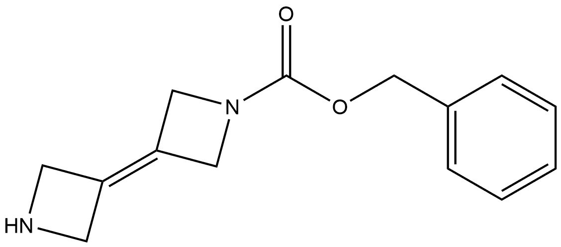 benzyl 1',4'-dihydro-2H,2'H-[3,3'-diazetidinylidene]-1(4H)-carboxylate Struktur