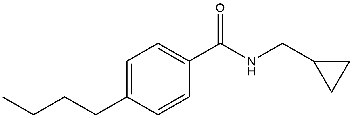 Benzamide, 4-butyl-N-(cyclopropylmethyl)- Structure