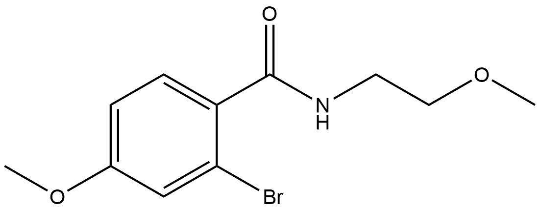 Benzamide, 2-bromo-4-methoxy-N-(2-methoxyethyl)- Structure