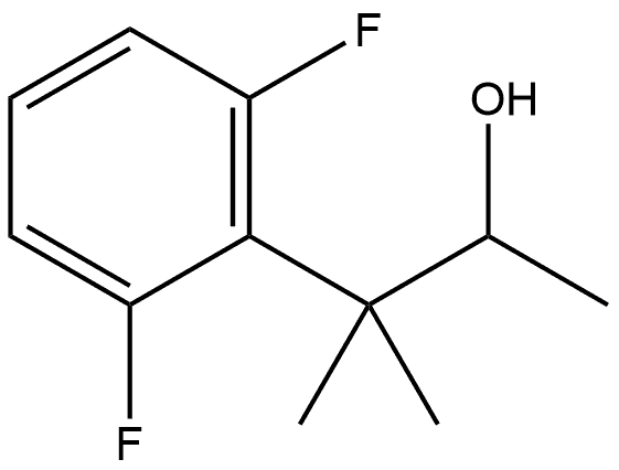 3-(2,6-二氟苯基)-3-甲基丁-2-醇 结构式