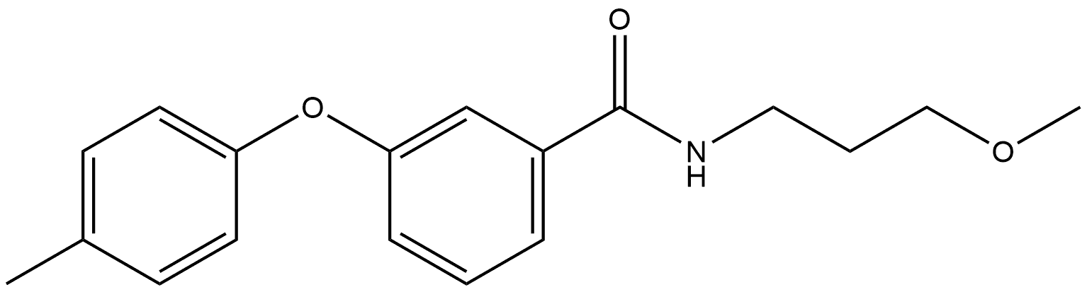 Benzamide, N-(3-methoxypropyl)-3-(4-methylphenoxy)-,2945923-31-7,结构式