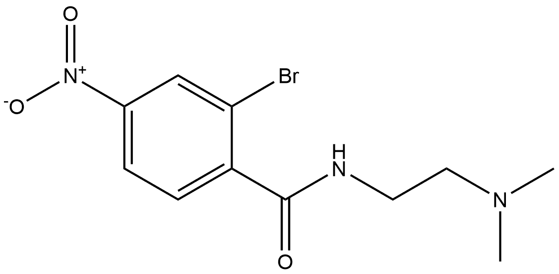 2-bromo-N-(2-(dimethylamino)ethyl)-4-nitrobenzamide Structure