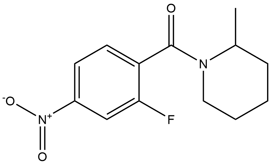 (2-fluoro-4-nitrophenyl)(2-methylpiperidin-1-yl)methanone Structure