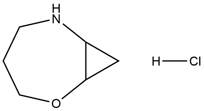 2-Oxa-6-azabicyclo[5.1.0]octane, hydrochloride (1:1) Structure